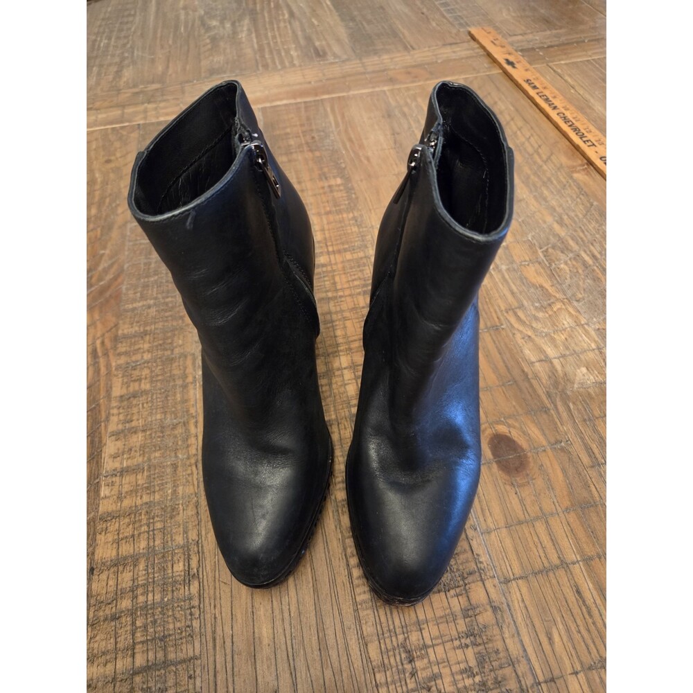 Coach Boots Size 6.5 B Black Coach Justina studded bootie in black calf